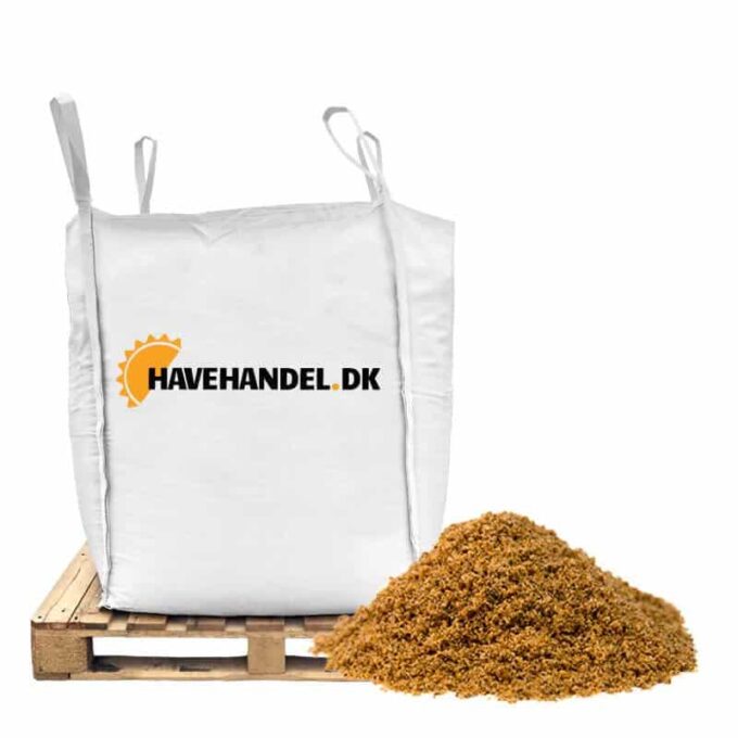 Afretningssand (flisesand) 0-4 mm. 1000 kg (675 liter)