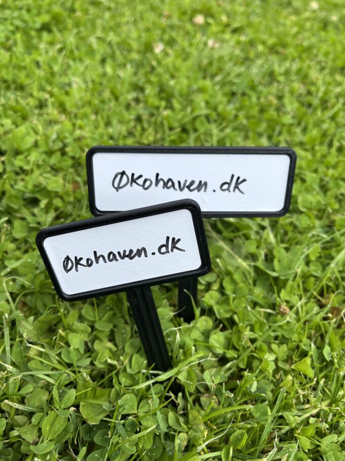 Planteskilte, 3D printet - 5stk