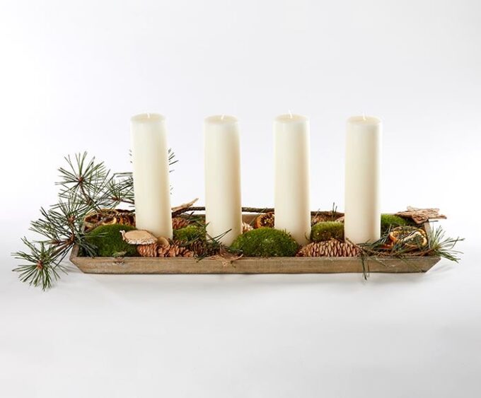 Adventsdekoration med bloklys - Skab julehygge hjemme