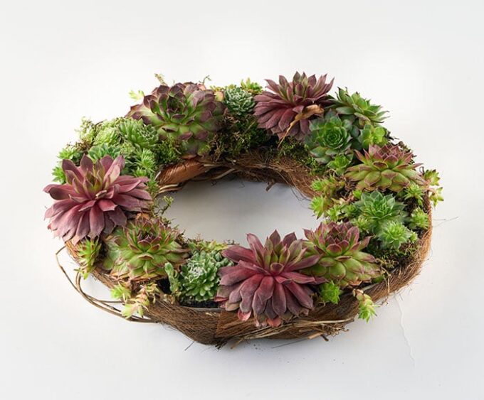 Gravkrans i naturlook - Blomster til begravelse